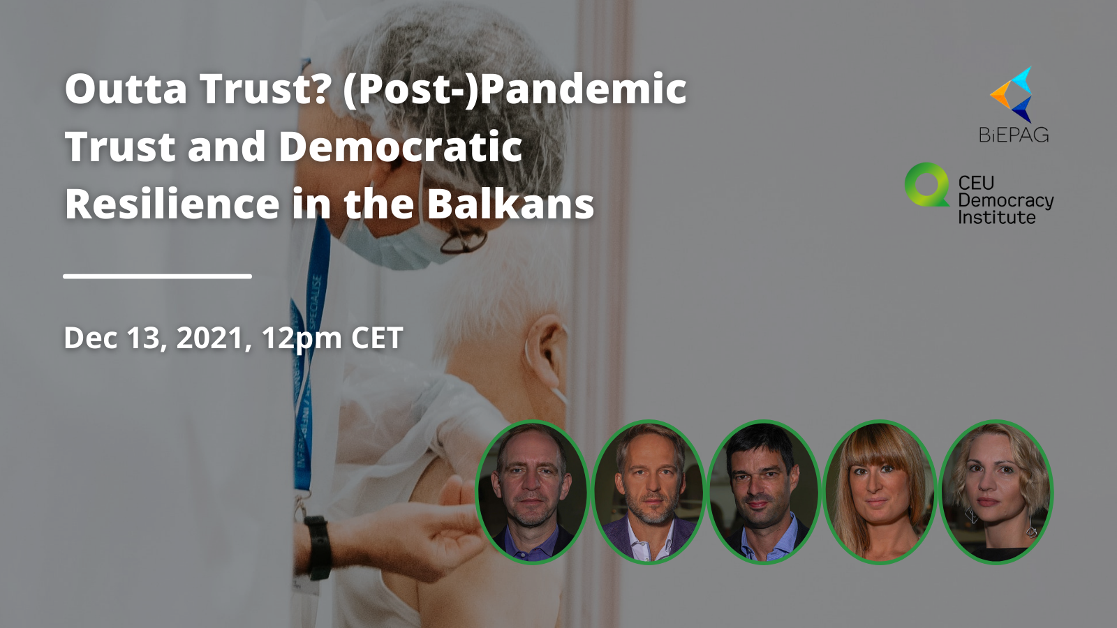 BiEPAG Event: “Outta trust? (Post-) pandemic trust and democratic resilience in the Balkans”