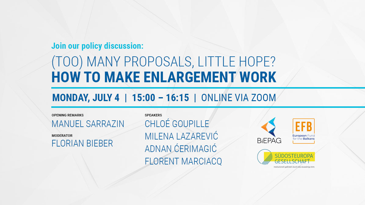 Upcoming online discussion:  (Too) Many Proposals, Little Hope? How to Make Enlargement Work