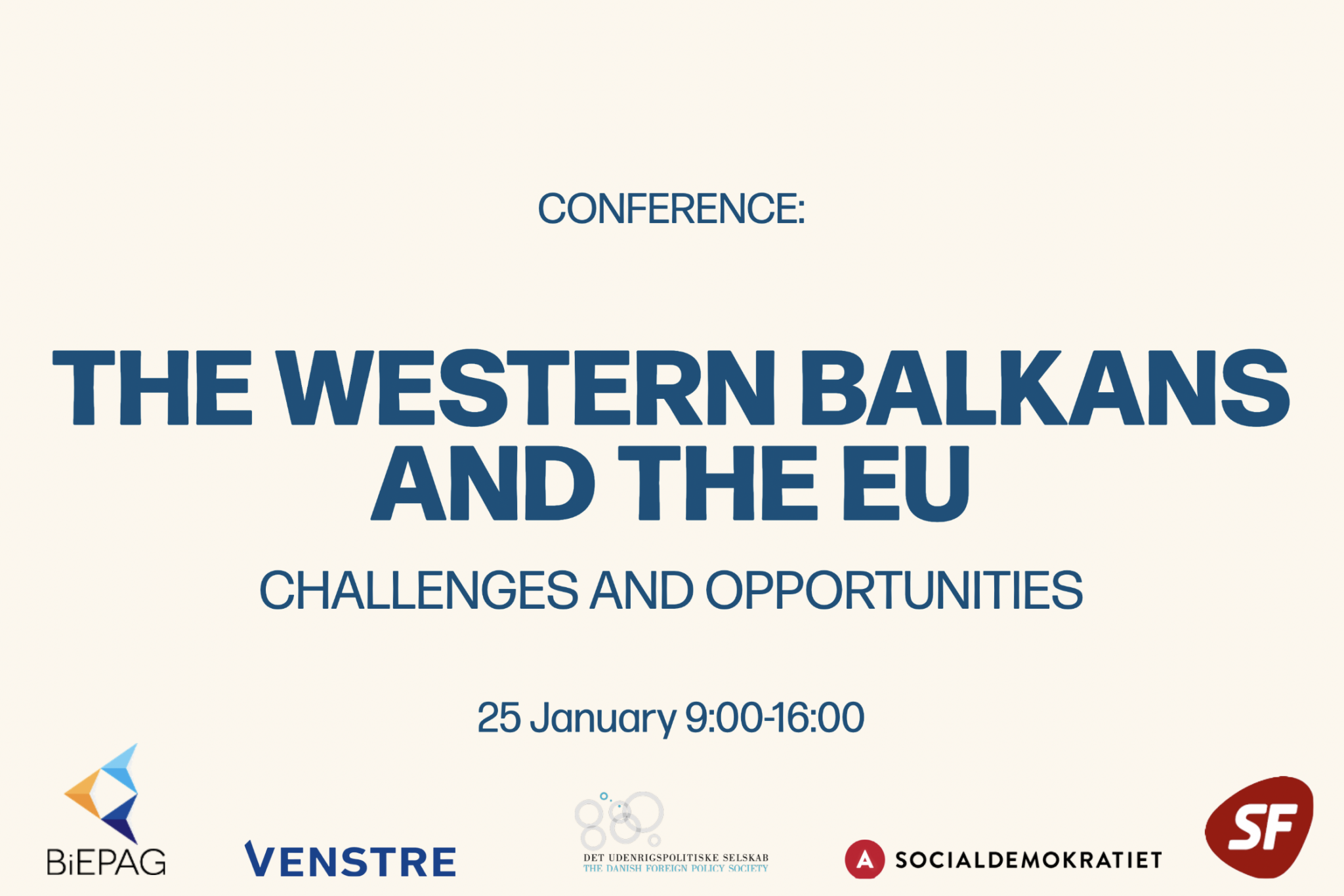 Upcoming event - Western Balkans and EU: Challenges and Opportunities, January 25th, 2023
